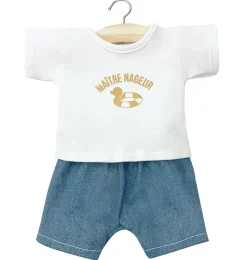 Minikane Ensemble T-Shirt "Maitre Nacheur" & Denim Shorts For Gordi Dolls* Doll Clothes