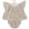 Minikane Ensemble Velor Nikky / Gris Perle / For Gordi Dolls* Doll Clothes