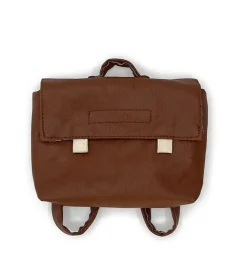 Minikane School Bag For The Gordi Dolls / Brown Artificial Leather* Doll Furniture And Accessories