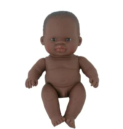 Miniland poppen Miniland Baby Doll African Boy 21 Cm* Miniland Dolls