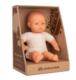 Miniland poppen Miniland Baby Doll With Fabric Body / 32 Cm* Miniland Dolls