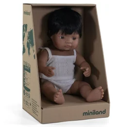 Miniland poppen Miniland Doll Boy Hispanic 38 Cm* Miniland Dolls