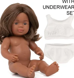 Miniland poppen Miniland Doll Girl Aboriginal 38 Cm* Miniland Dolls