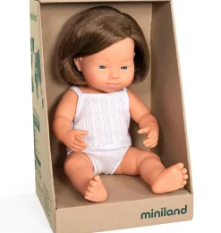 Miniland poppen Miniland Doll Girl With Down Syndrome 38 Cm* Miniland Dolls