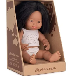 Miniland poppen Miniland Doll With Down Syndrome / Girl European 38 Cm* Miniland Dolls