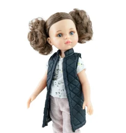 Paola Reina poppen Paola Reina Amigas Doll Carol With Two Pigtails* Amigas Dolls From Minikane & Paola Reina