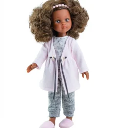 Paola Reina poppen Paola Reina Amigas Doll Nora With Pajamas* Amigas Dolls From Minikane & Paola Reina