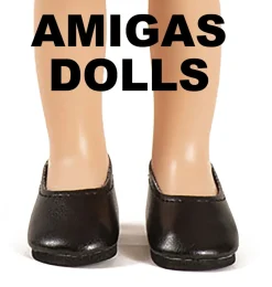 Minikane Paola Reina Black Shoes For Amigas Dolls* Doll Clothes