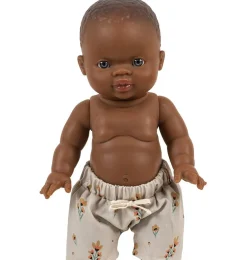 Paola Reina poppen Paola Reina Doll Brown Boy Blue Eyes 34 Cm* Minikane Dolls, Furniture And Accessories