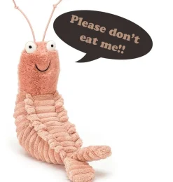 Jellycat knuffels Sheldon Shrimp Jellycat 22 Cm* Other Stuffed Animals