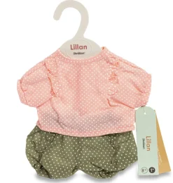 Skrållan Skrallan Two-Piece Polka Dot Suit For Dolls* Doll Clothes